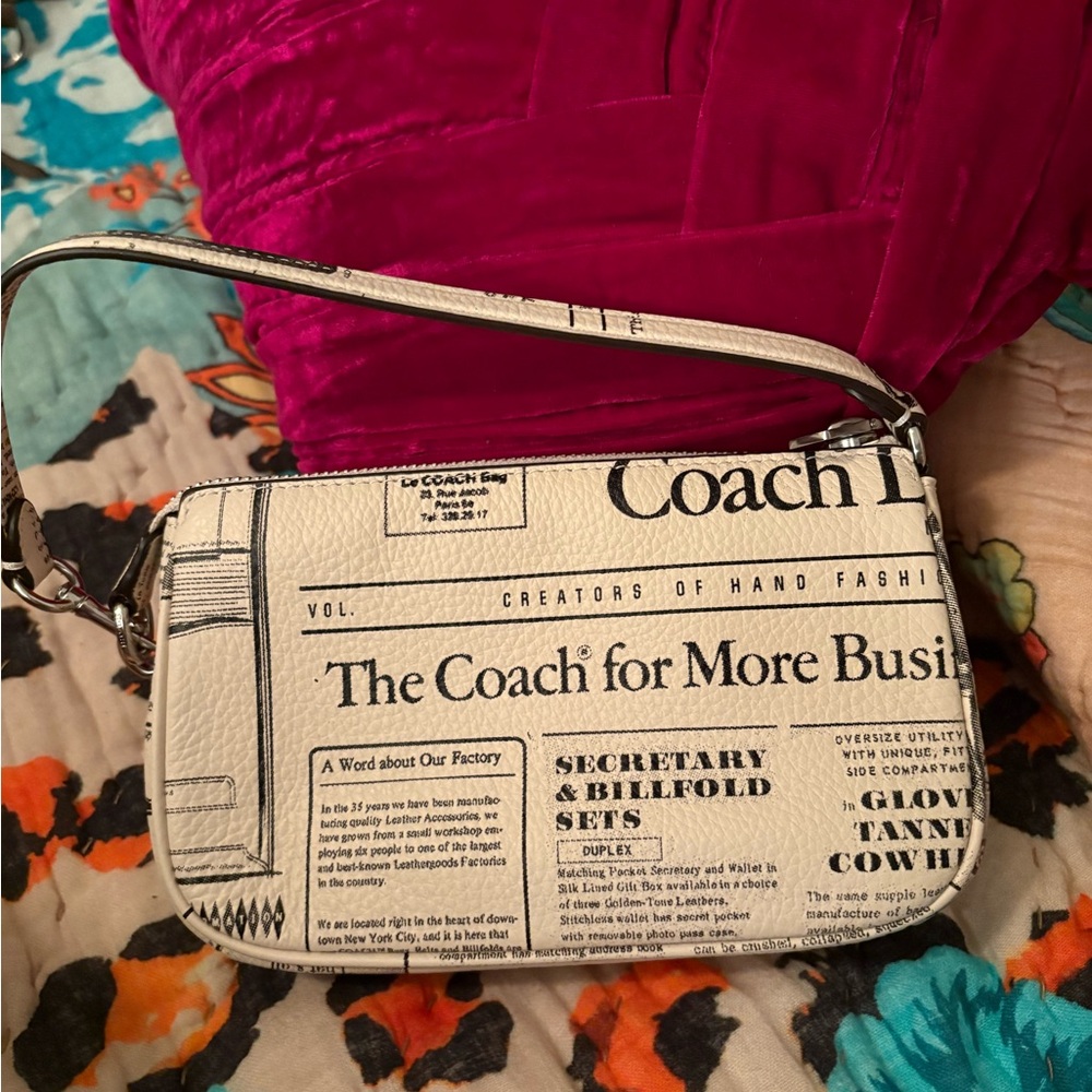 NWOT Coach Nolita in Newspaper Print - Picture 6 of 7